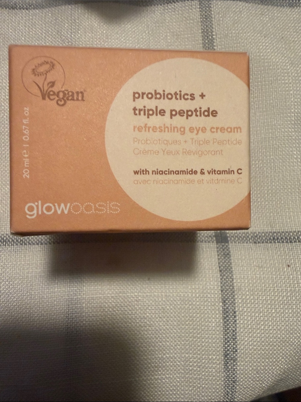 Oasis Probiotics + Triple Peptide Refreshing Eye Cream — Peach